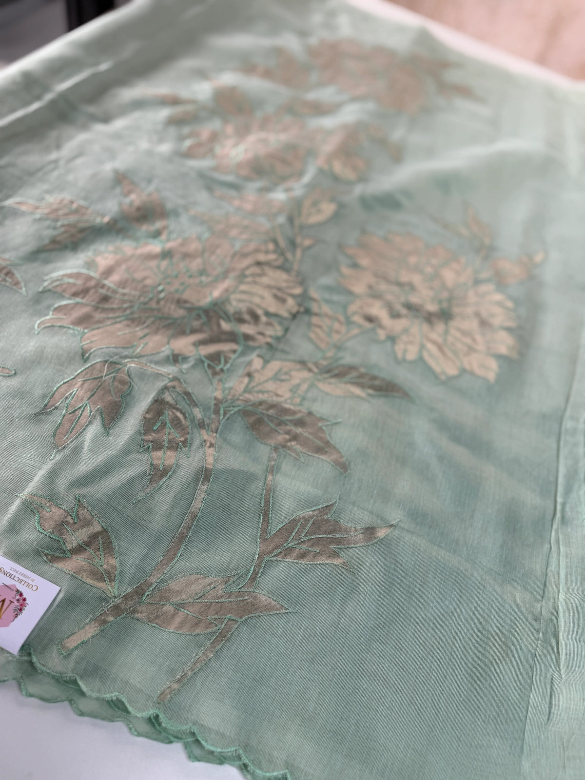 Chanderi Tissue Blended Saree/ AWS17