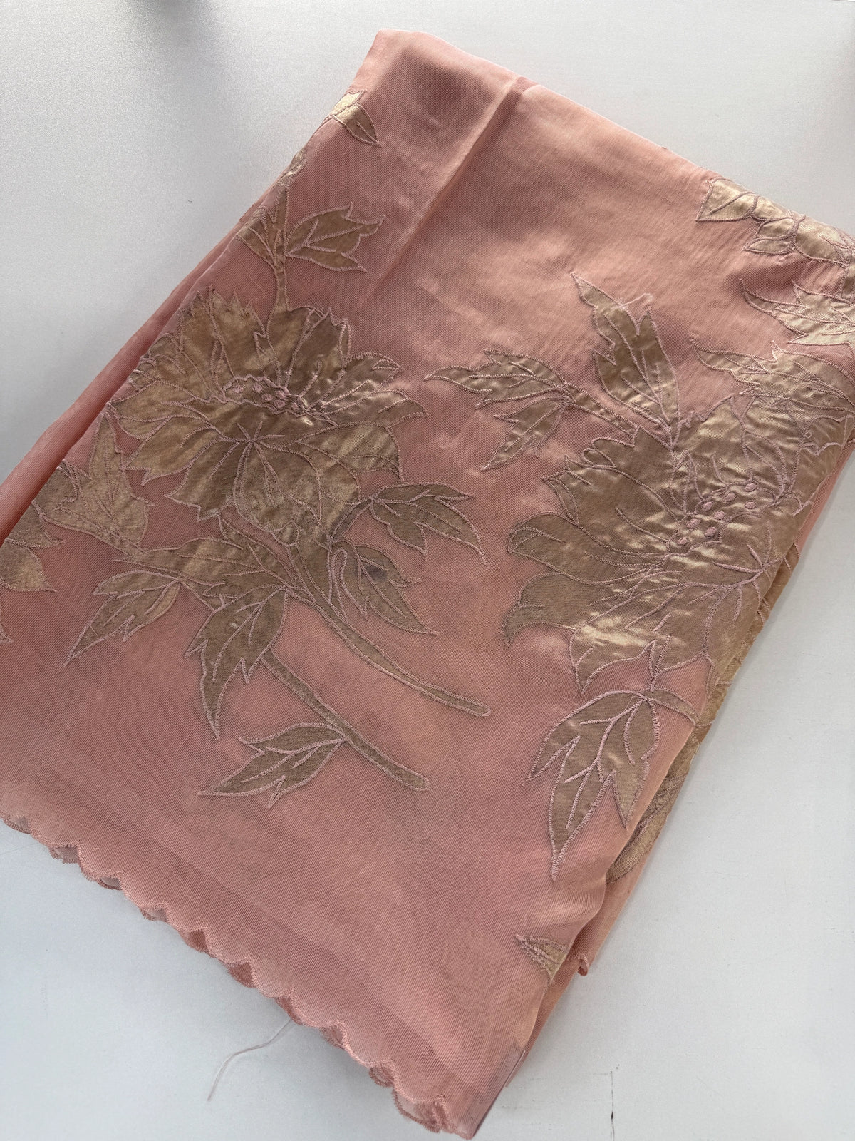 Chanderi Tissue Blended Saree/ AWS17