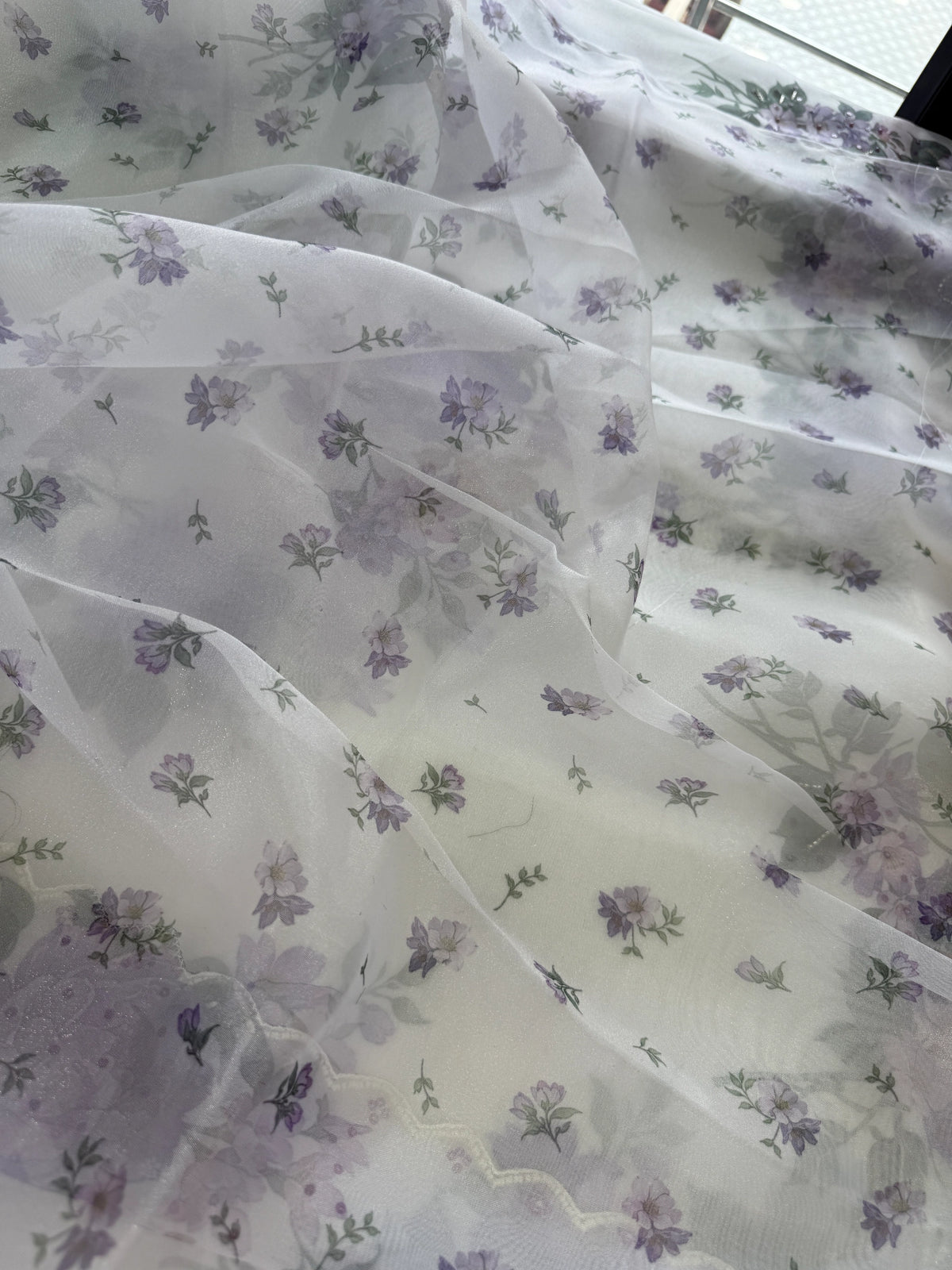 Glass Organza Saree/ 15409