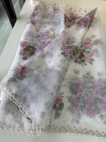 Glass Organza Saree/ 15409