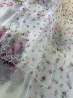 Glass Organza Saree/ 15409
