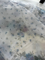Glass Organza Saree/ 15409