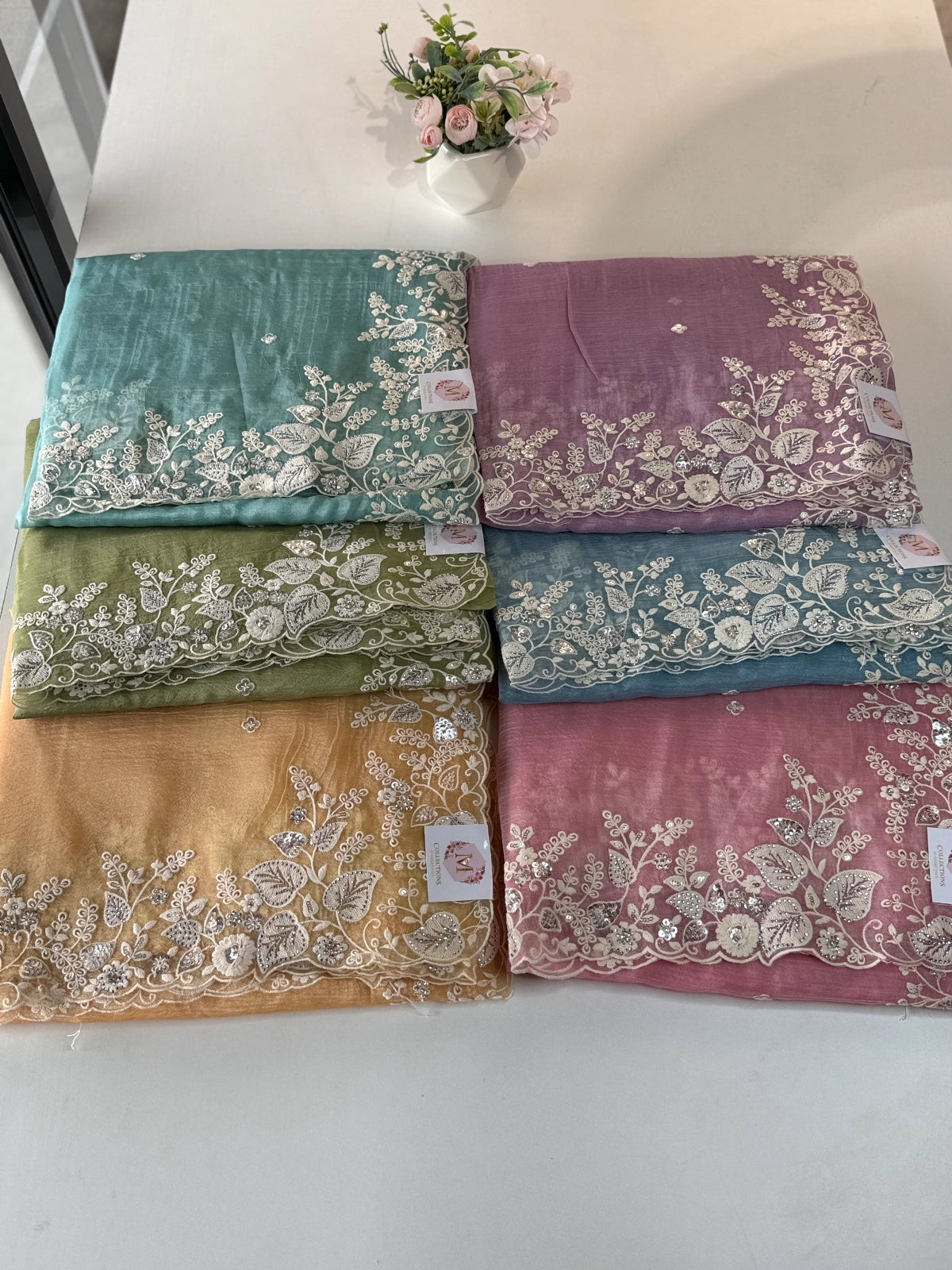 Crushed Crape Saree / MK01