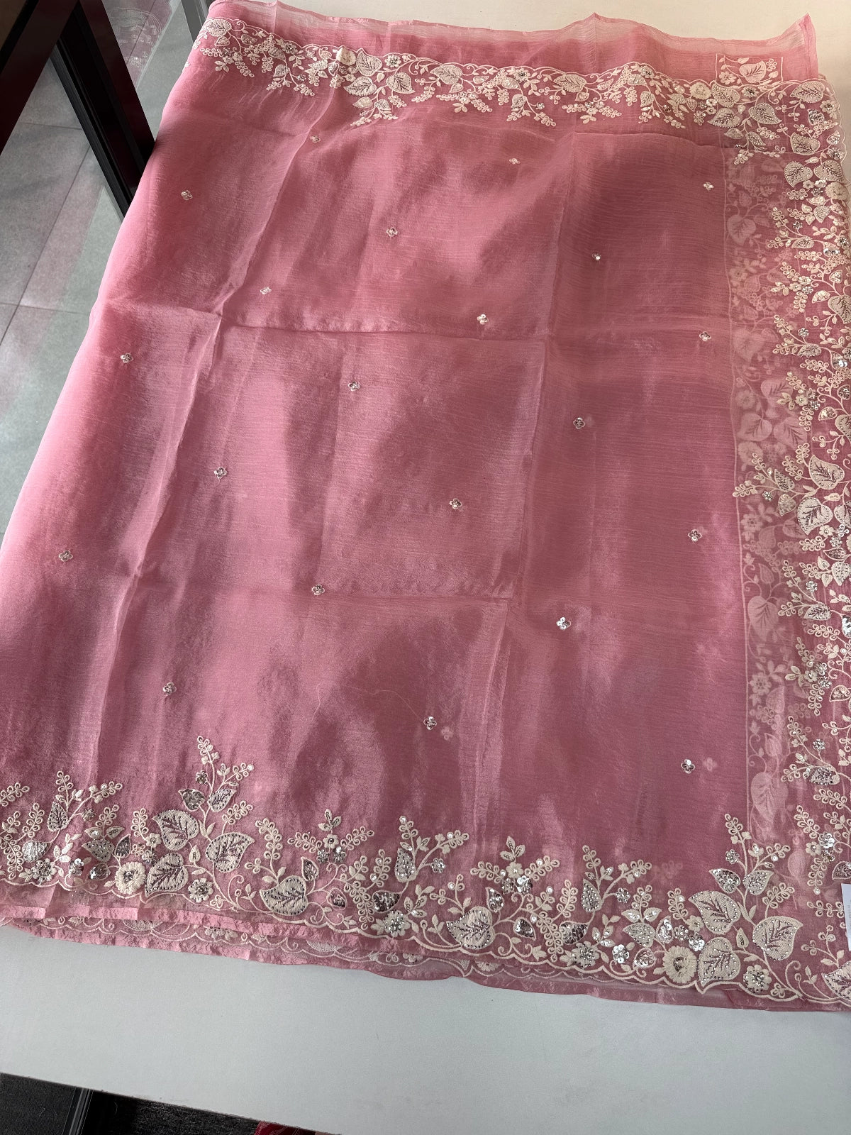 Crushed Crape Saree / MK01