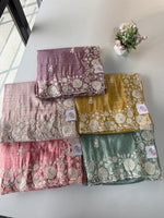 Crushed Organza Saree / MK01