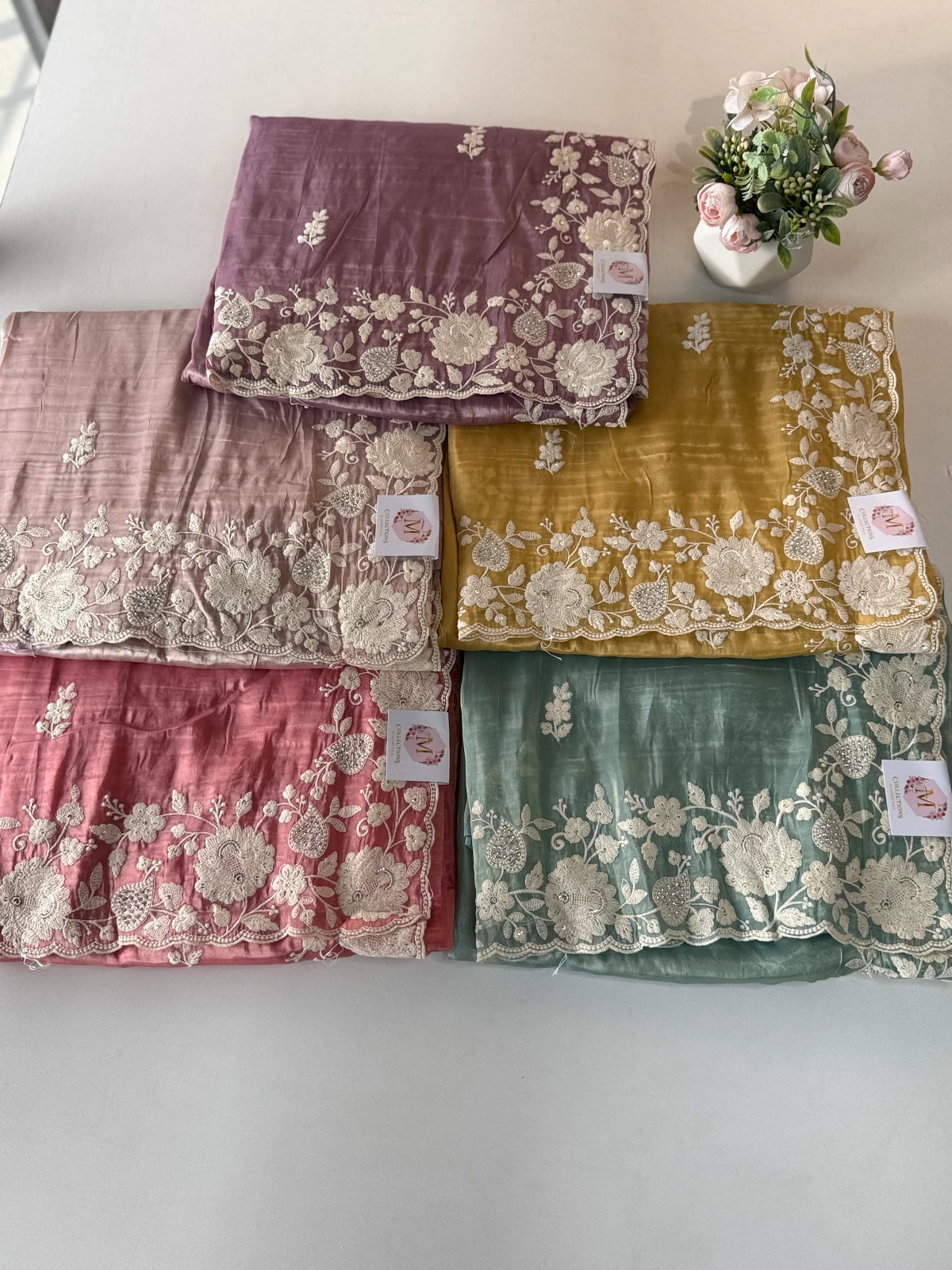 Crushed Organza Saree / MK01