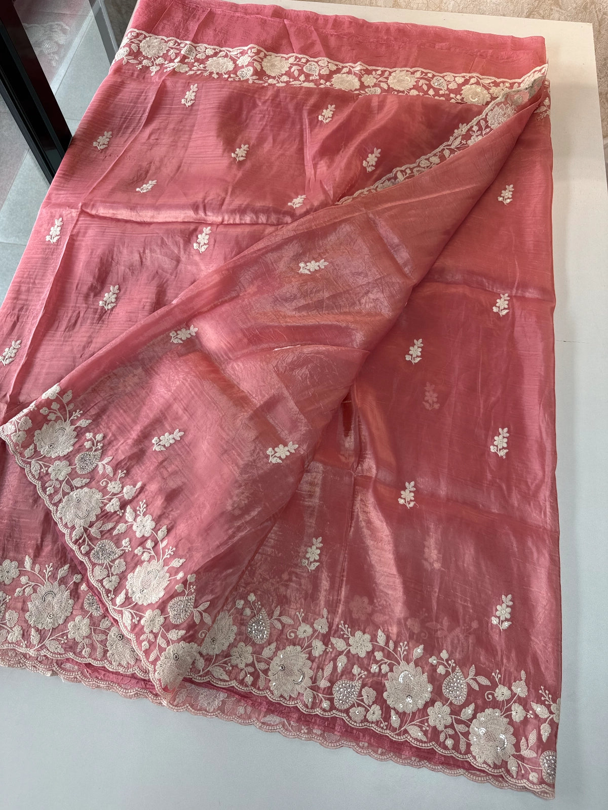 Crushed Organza Saree / MK01