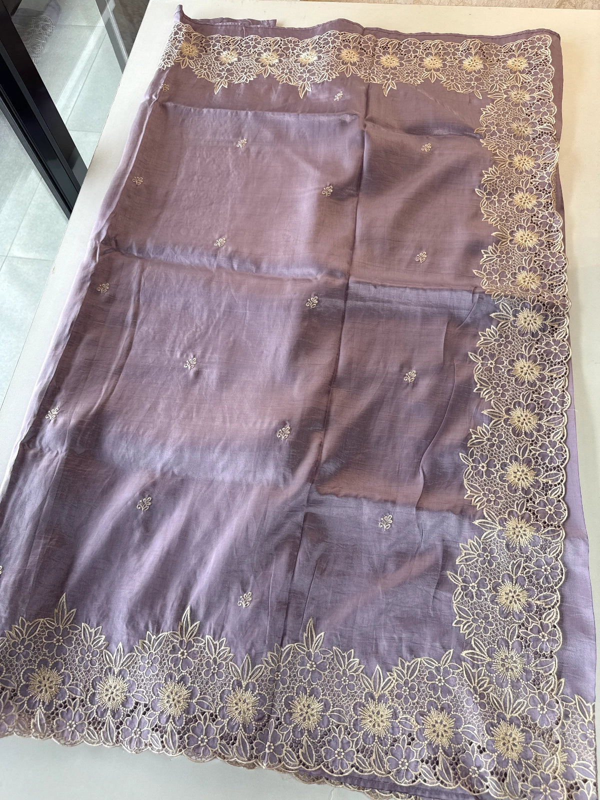 Crushed Organza Saree/ WS99