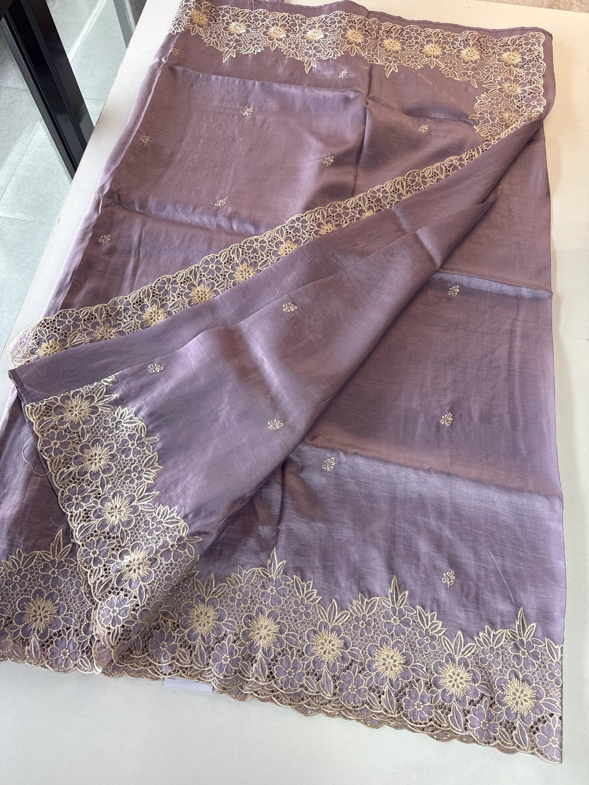 Crushed Organza Saree/ WS99