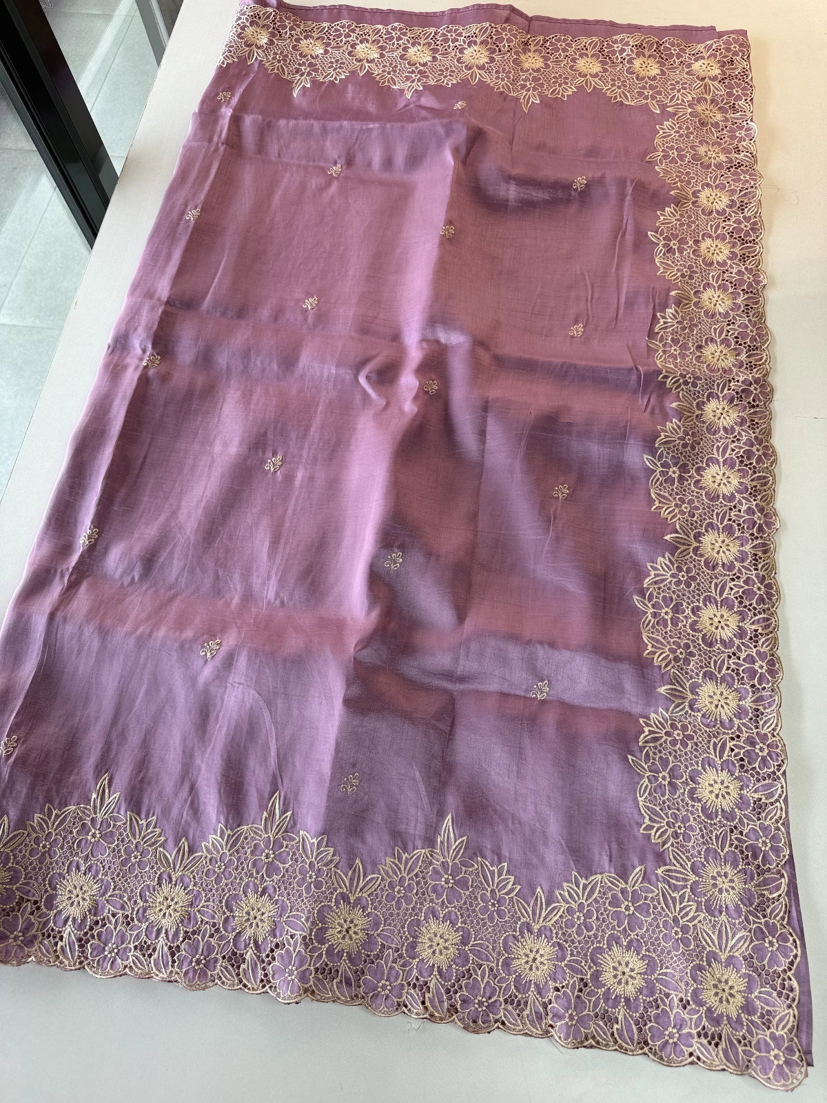 Crushed Organza Saree/ WS99