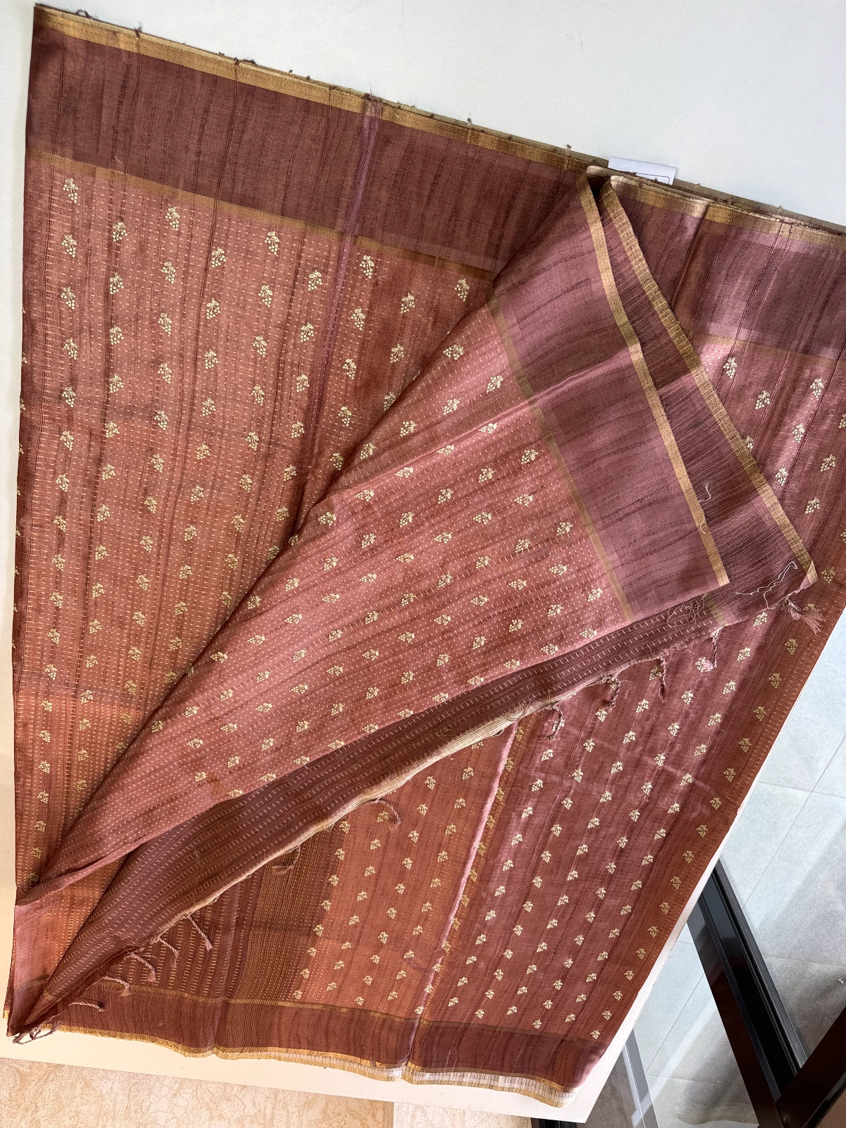 Soft Semi Tussar Silk Saree / MD364