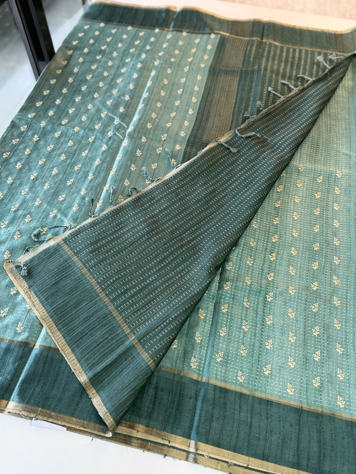 Soft Semi Tussar Silk Saree / MD364