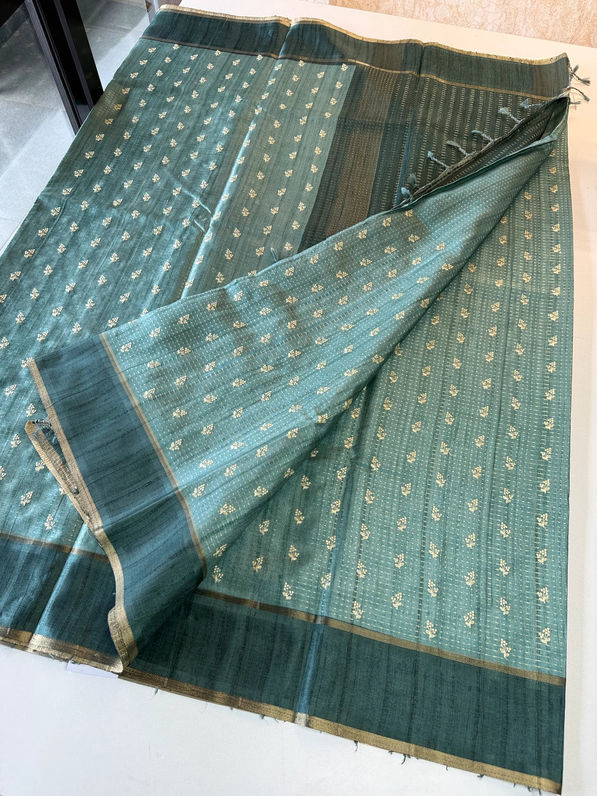 Soft Semi Tussar Silk Saree / MD364