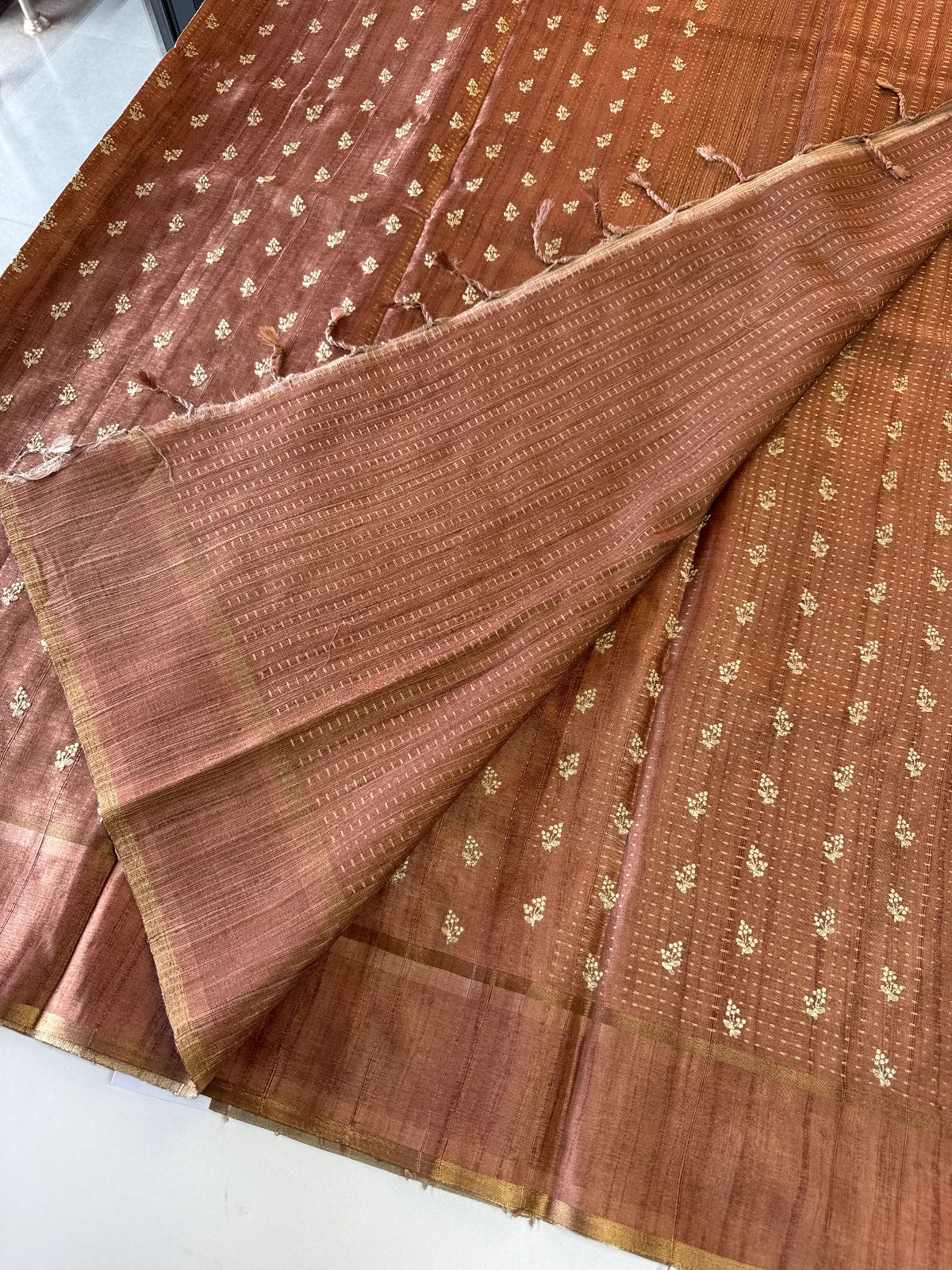 Soft Semi Tussar Silk Saree / MD364