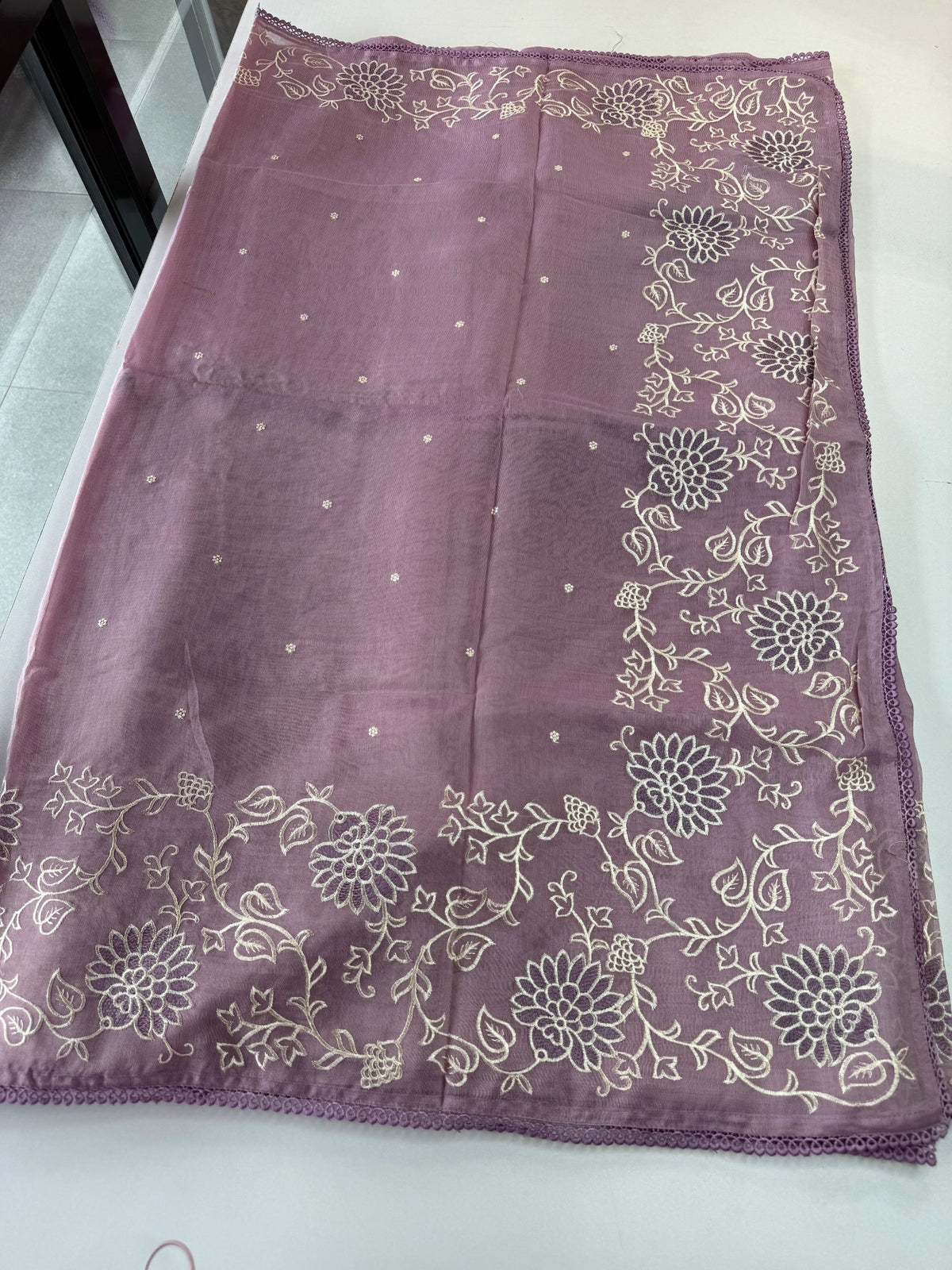 Tissue Chanderi Blended Saree/ 857E