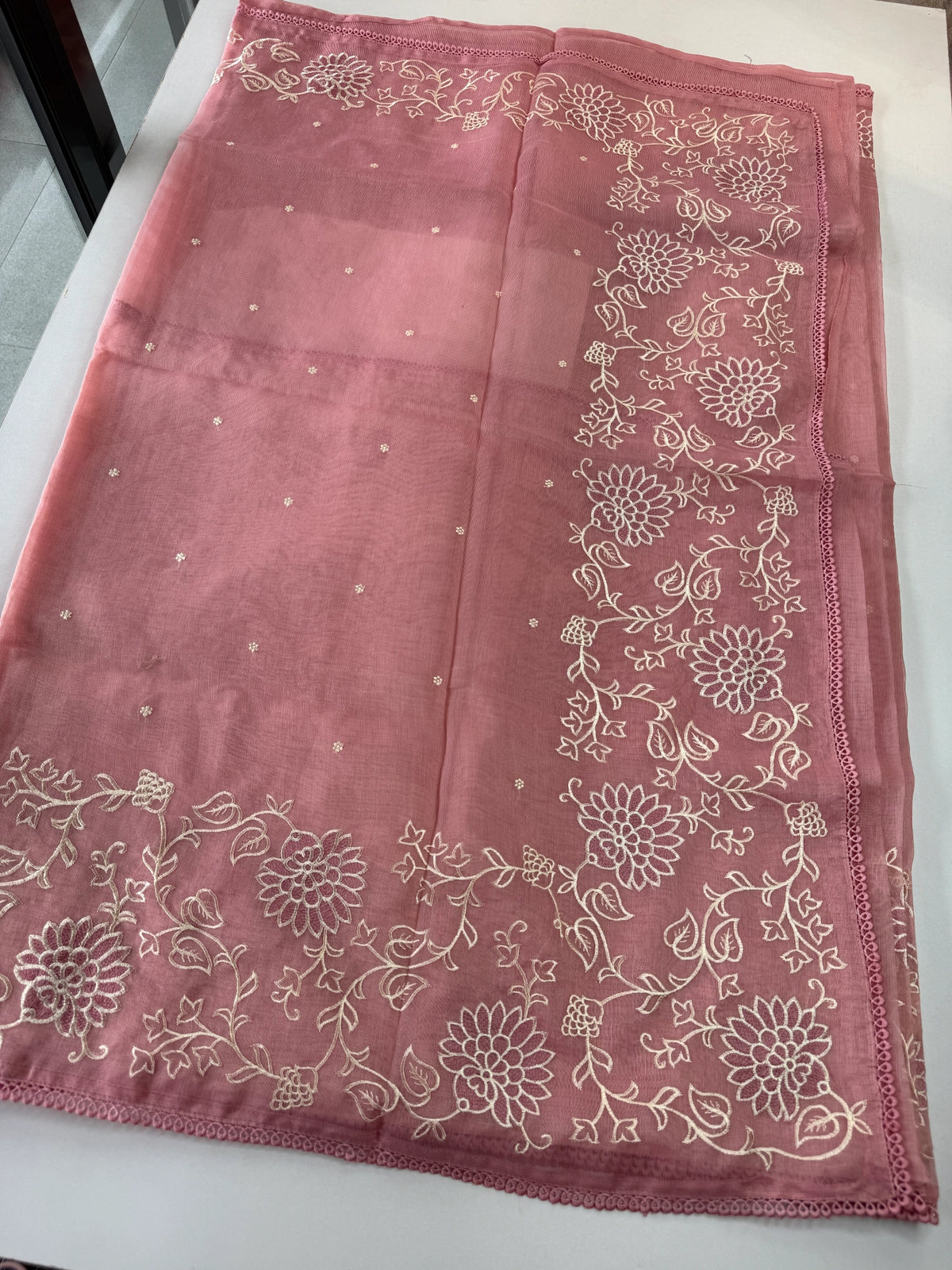 Tissue Chanderi Blended Saree/ 857E