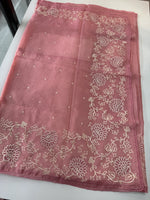 Tissue Chanderi Blended Saree/ 857E