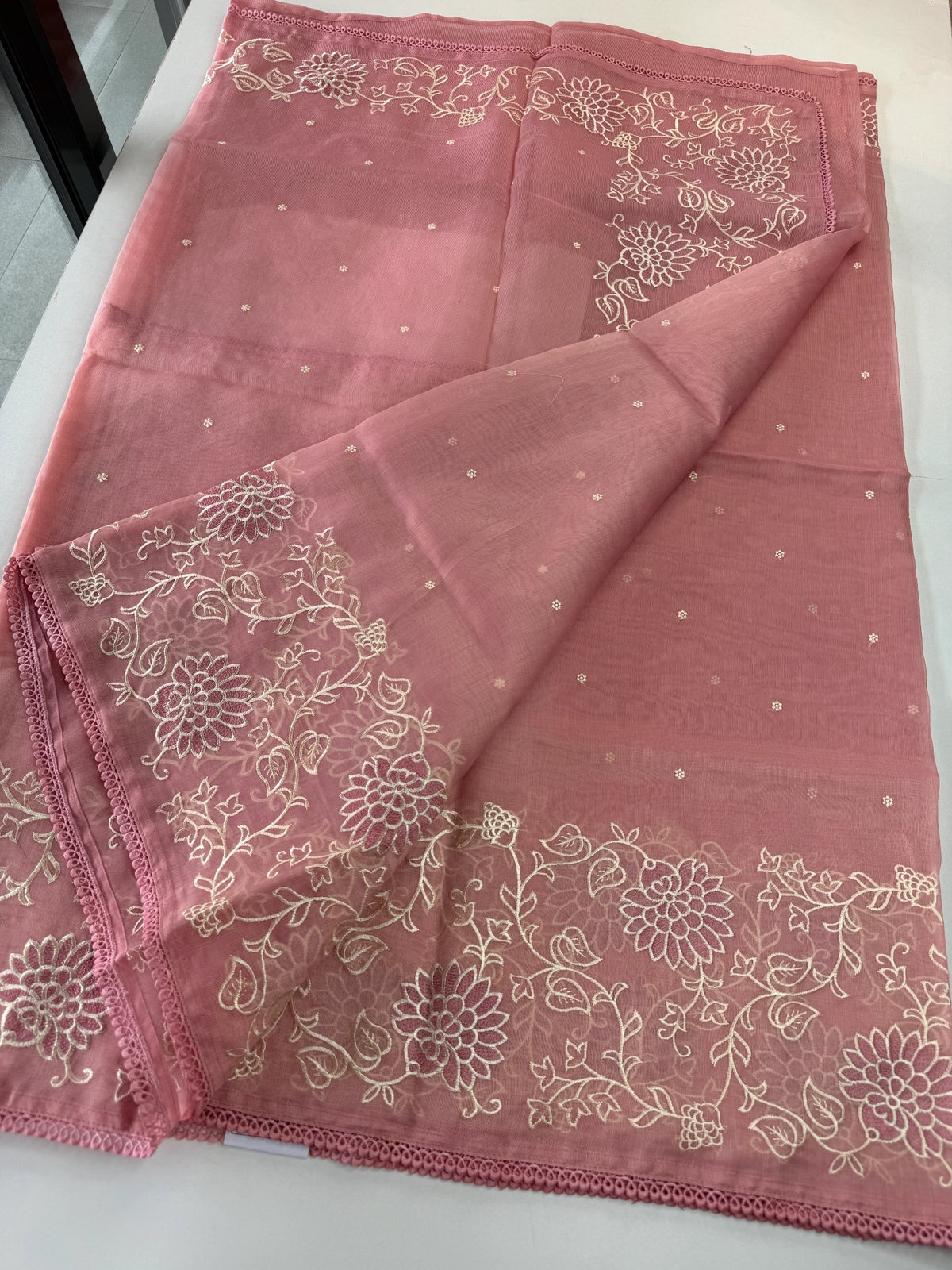 Tissue Chanderi Blended Saree/ 857E