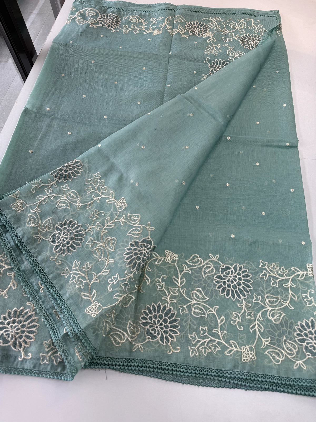 Tissue Chanderi Blended Saree/ 857E