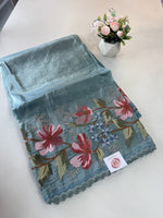 Crushed Organza saree/ 1036C