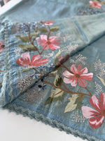 Crushed Organza saree/ 1036C