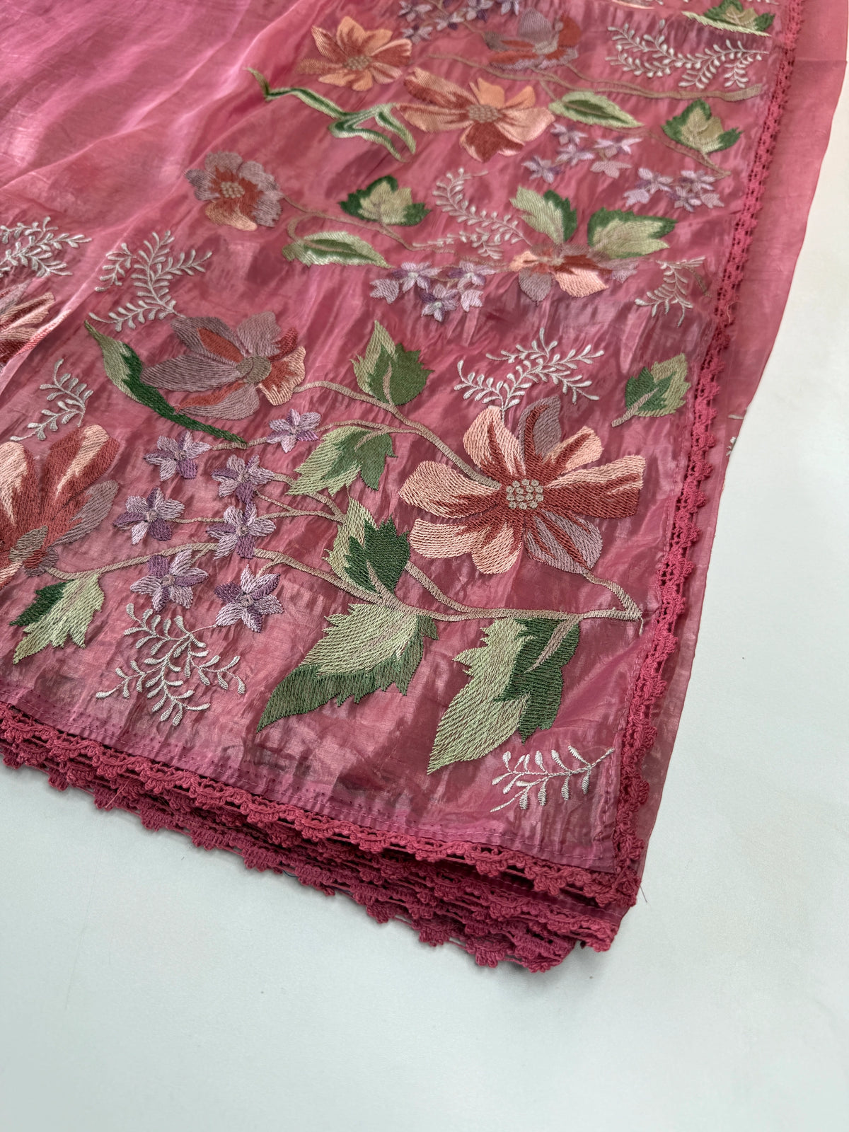 Crushed Organza saree/ 1036C
