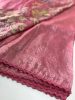 Crushed Organza saree/ 1036C