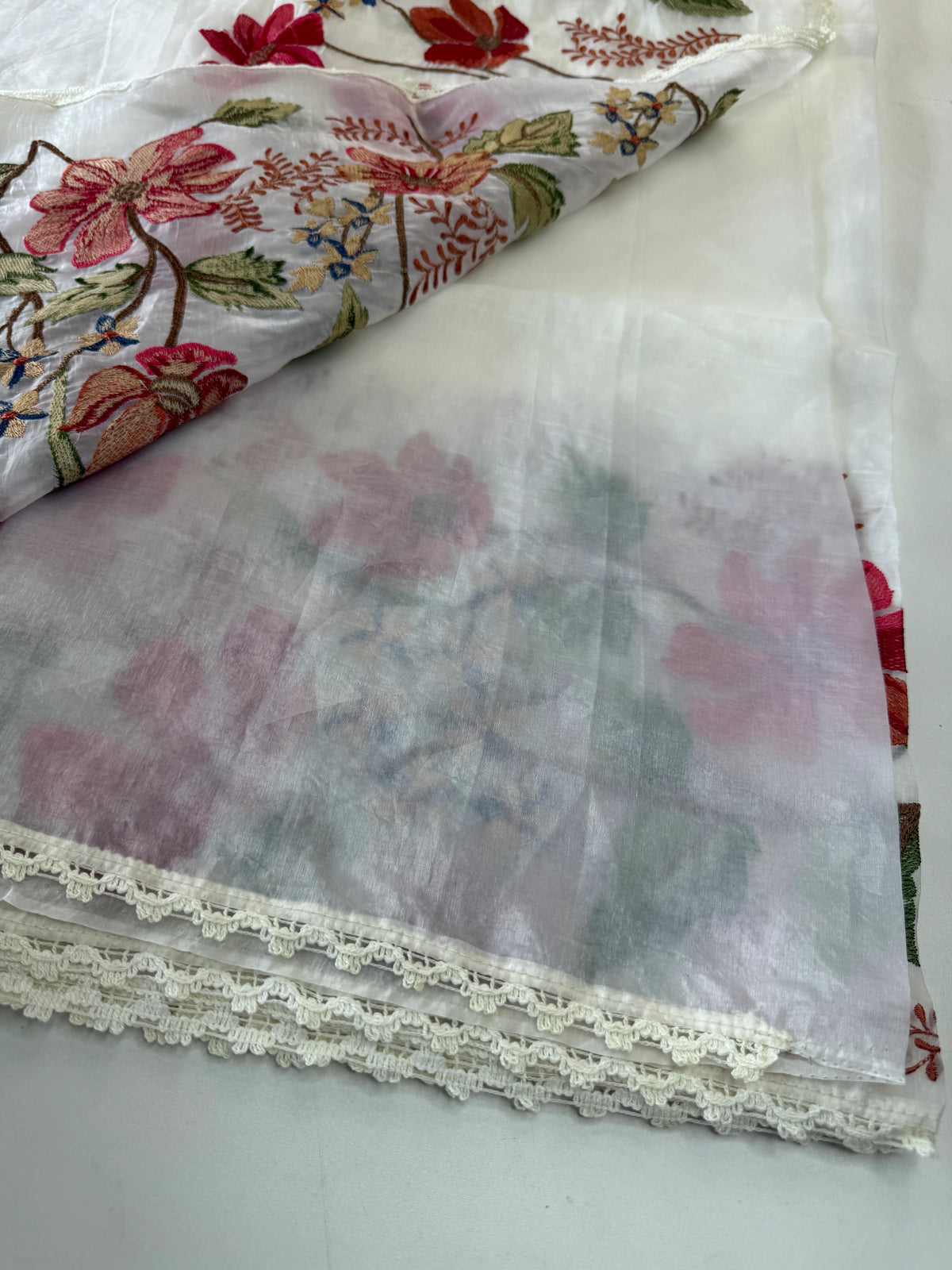 Crushed Organza saree/ 1036C