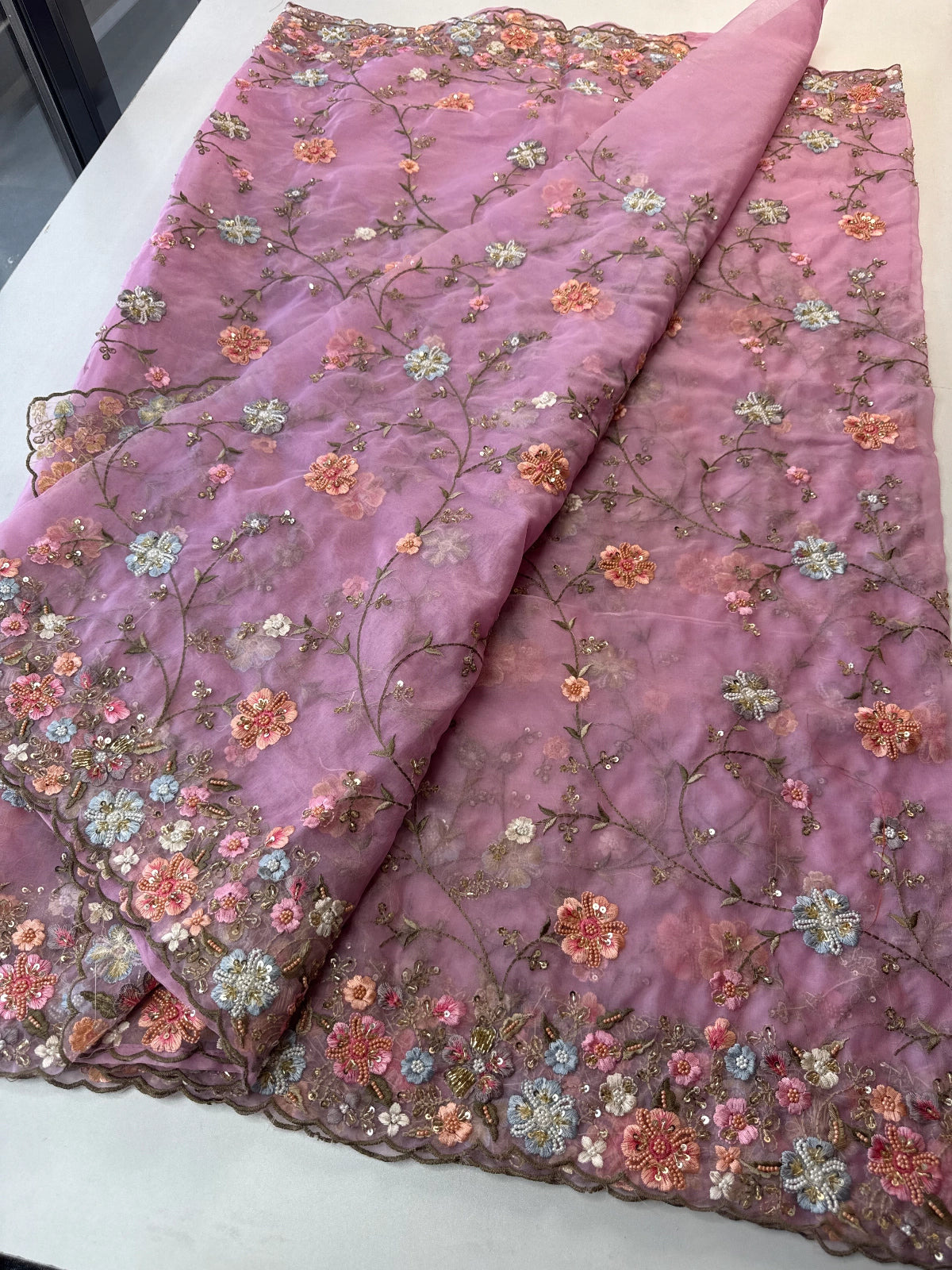 Organza Saree/ H100
