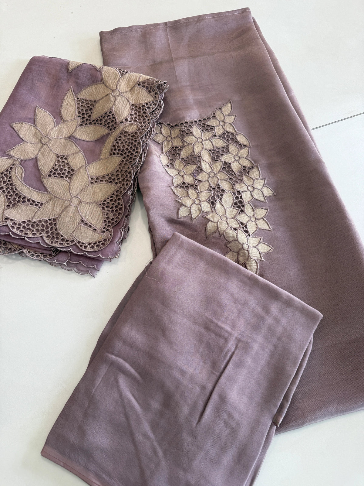 Tissue unstitched salwar set / NC55