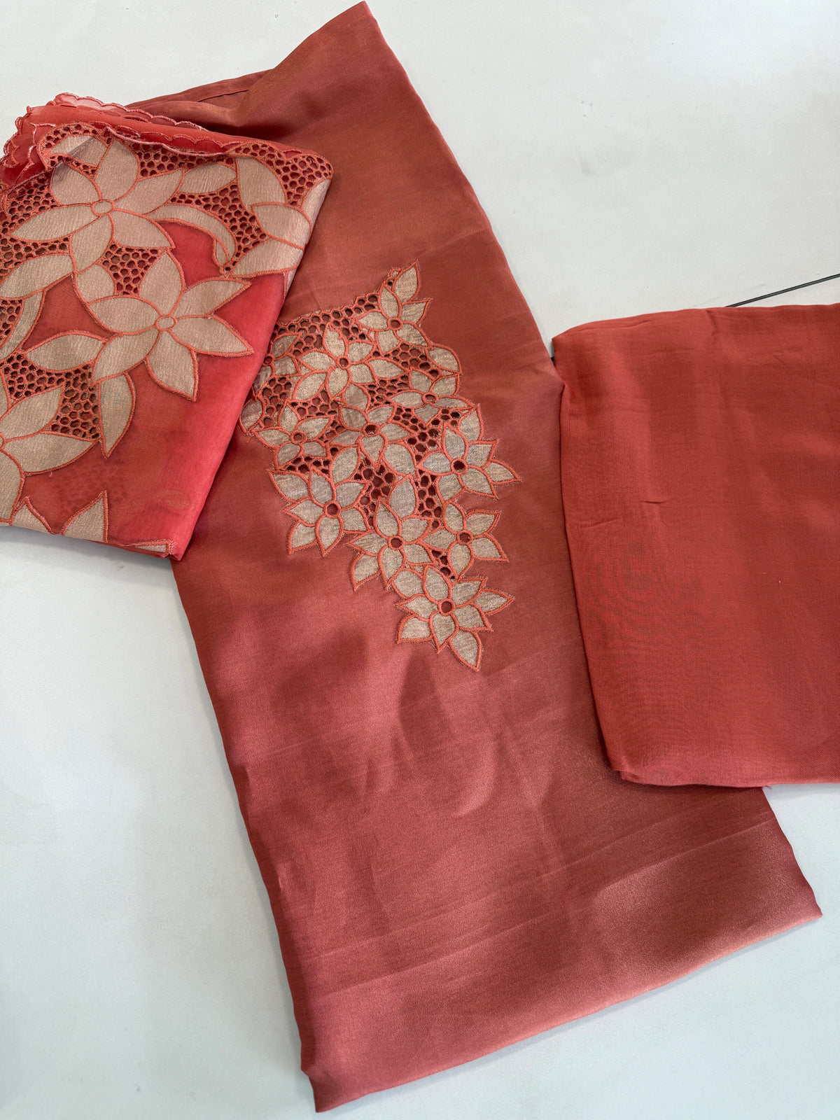 Tissue unstitched salwar set / NC55
