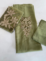 Tissue unstitched salwar set / NC55