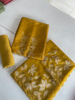 Tissue unstitched salwar set / NC56