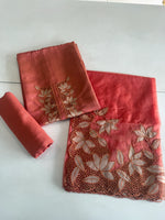 Tissue unstitched salwar set / NC56