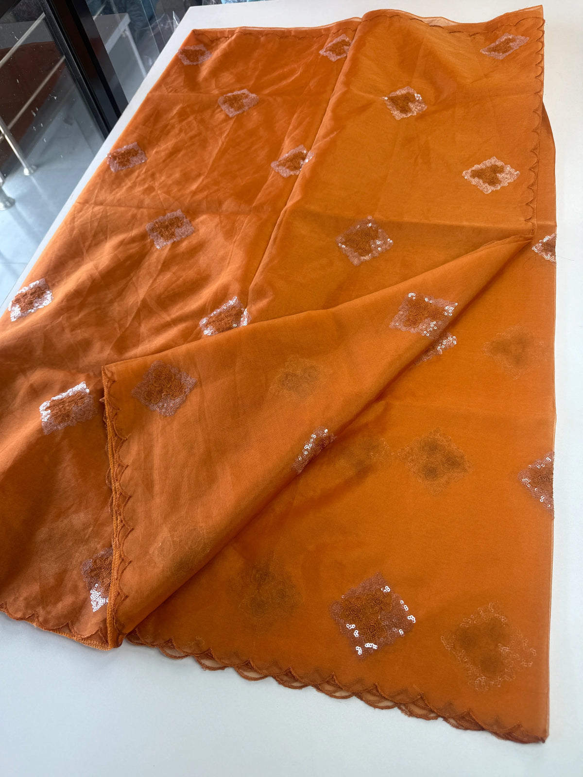 Soft organza saree/ Cw378