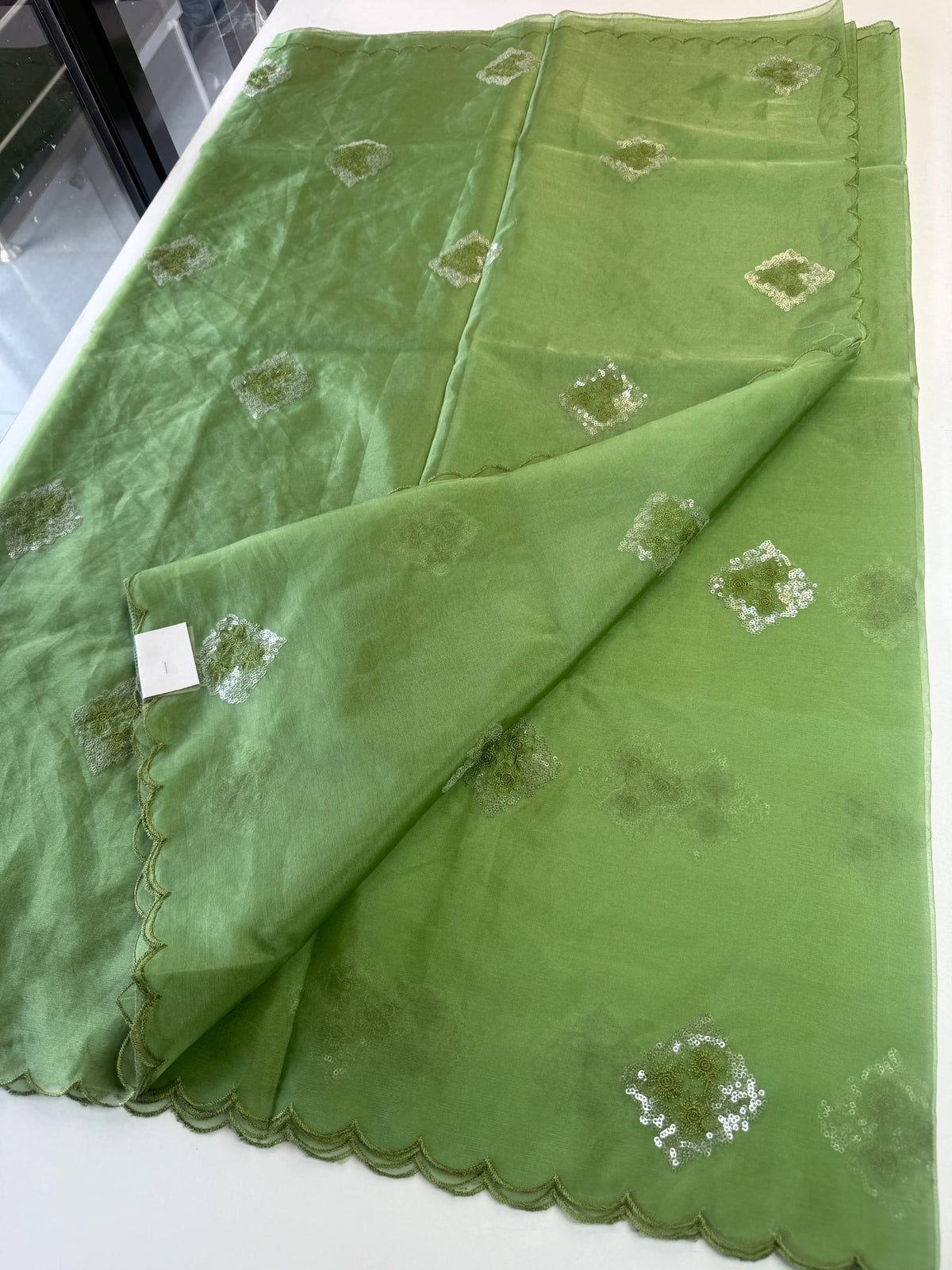 Soft organza saree/ Cw378