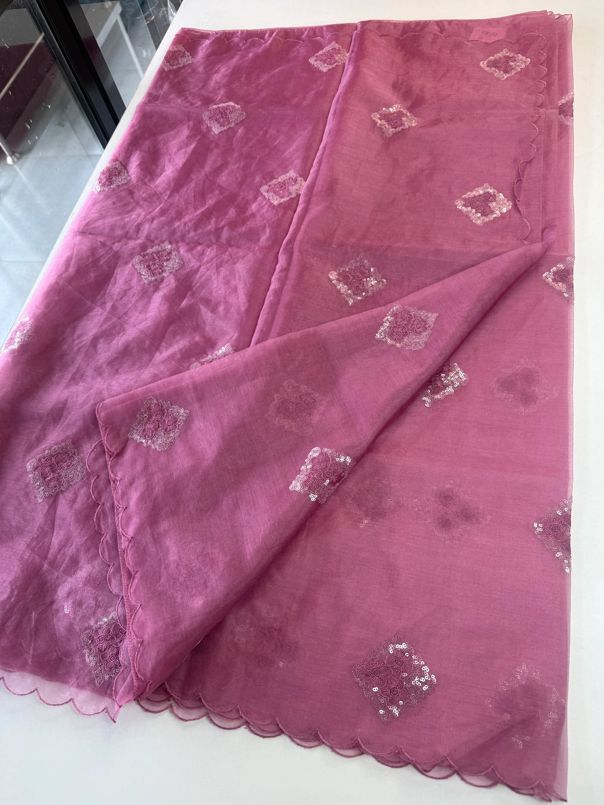 Soft organza saree/ Cw378