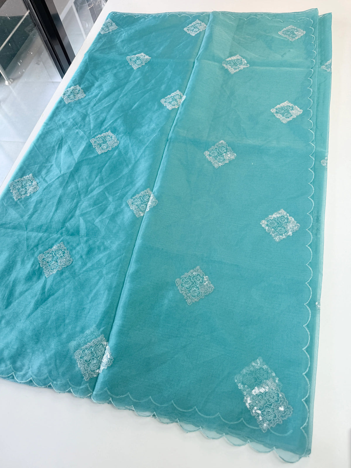 Soft organza saree/ Cw378
