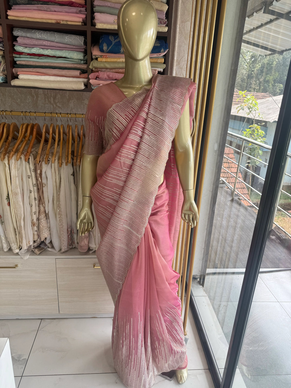 Shimmer Georgette Saree/CW474