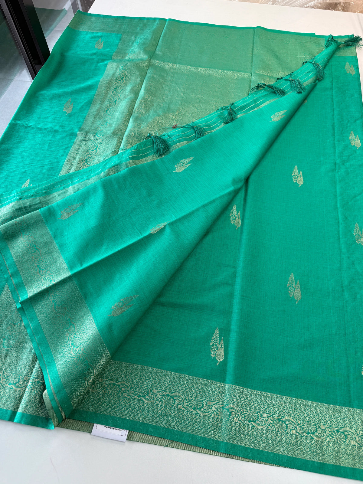 Semi silk Banarasi weaved saree/JFS55