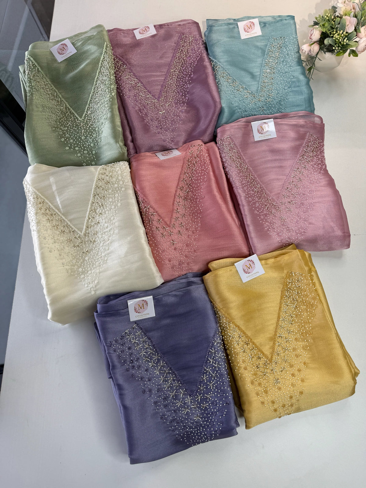 Unstitched Tissue Organza Salwar Set / S1252