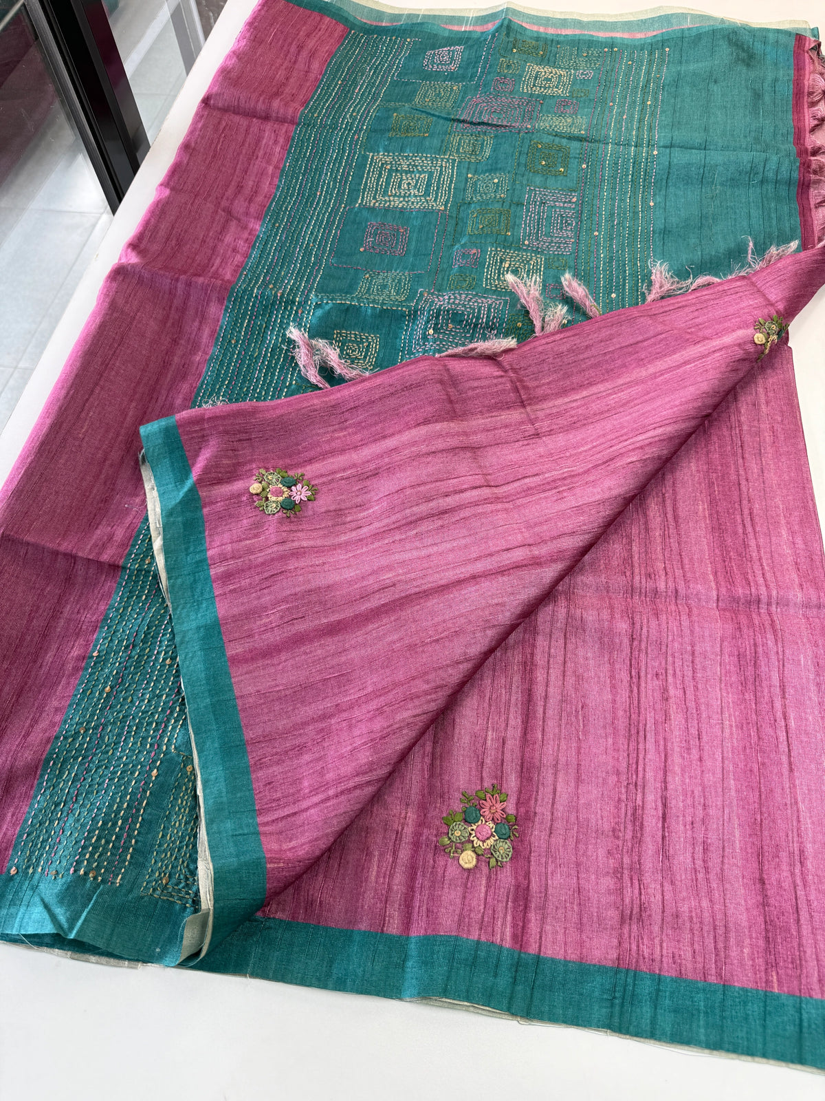 Semi silk saree/ 605G