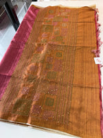 Semi silk saree/ 605G