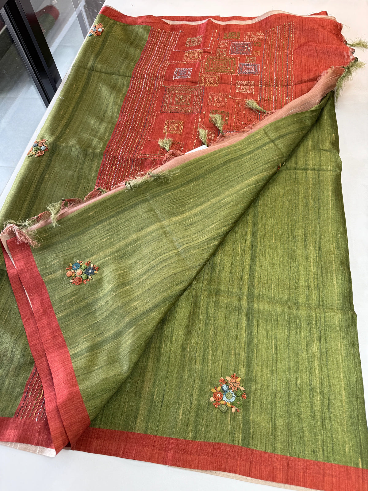 Semi silk saree/ 605G