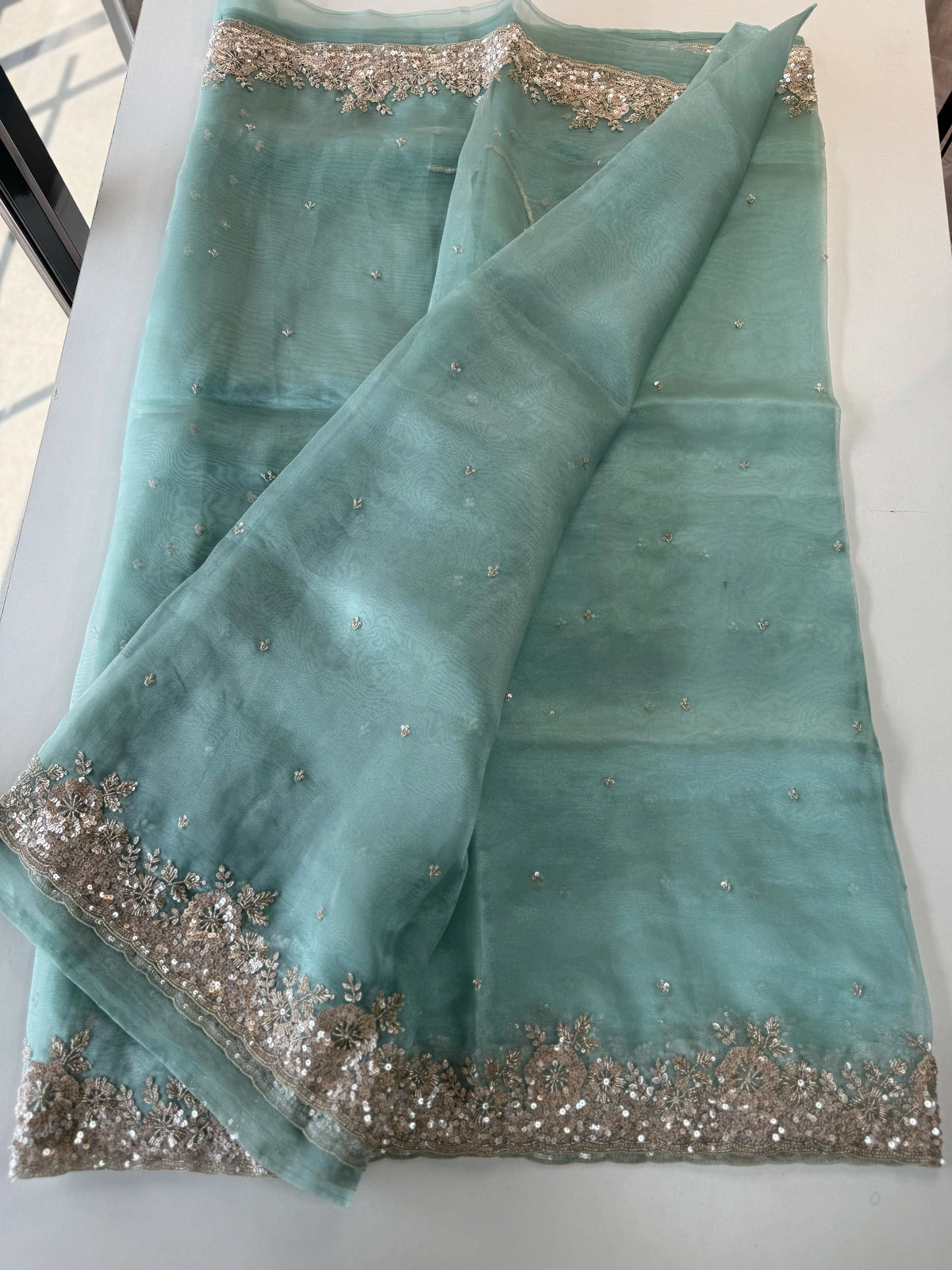 Glass organza Saree/ MC811