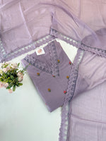 Chiffon unstitched salwar set( Pastal)/ NC111