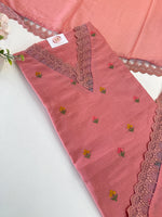 Chiffon unstitched salwar set( Pastal)/ NC111