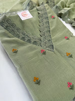 Chiffon unstitched salwar set( Pastal)/ NC111