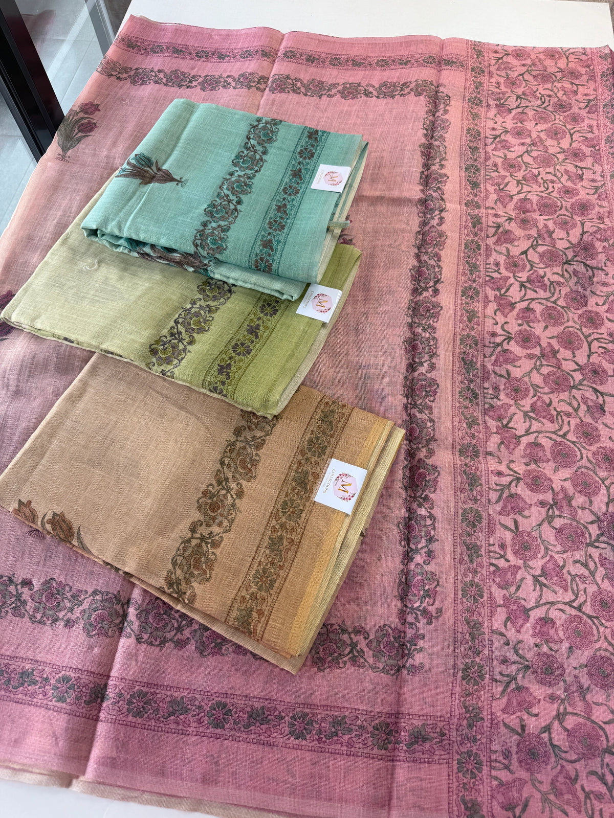 Tissue Linen Saree/ S15051