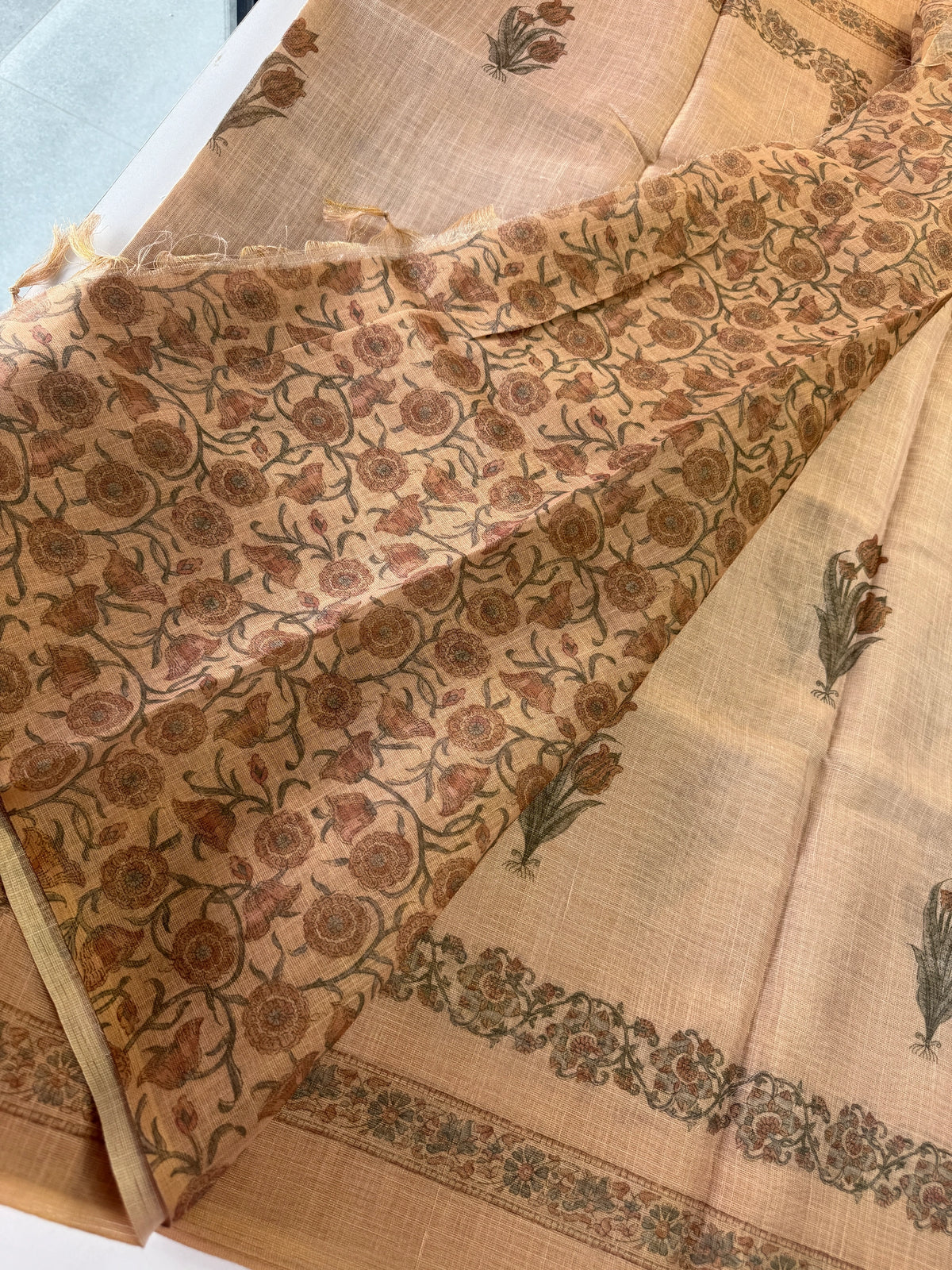 Tissue Linen Saree/ S15051